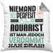 Aquarist Geschenk Kissen mit Füllung 40x40 Lustige Geschenkidee für Aquarist Geburtstag Niemand Ist Perfekt Aber Als Aquarist Ist Man Nah Dran (Grau) Grau Trendation