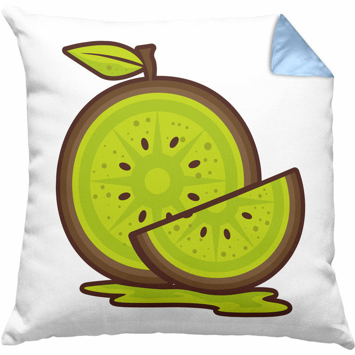 Kissen mit Füllung 40x40 für echte Kiwi Fans - Lustiges Geschenk mit Spruch (Grau) Blau Trendation
