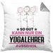 Yogalehrer Geschenk Kissen mit Füllung 40x40 So Gut Kann Nur Ein Yogalehrer Aussehen Geschenkidee (Grau) Grau Trendation