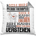 Pferdetherapeut Geschenk Kaffee-Kissen mit Füllung 40x40 Geschenkidee für Pferdetherapeut Ich Bin Pferdetherapeut Ich Kann Es Dir Erklären Jedoch Nicht Für Dich Verstehen Spruch Lustig (Grau) Grau Trendation