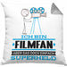 Filmfan Geschenk Kissen mit Füllung 40x40 Ich Bin Filmfan Aber Sag Doch Einfach Superheld Lustige Geschenkdiee für Filmfan (Grau) Grau Trendation