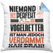 Vogelretter Geschenk Kissen mit Füllung 40x40 Lustige Geschenkidee für Vogelretter Geburtstag Niemand Ist Perfekt Aber Als Vogelretter Ist Man Nah Dran (Grau) Blau Trendation