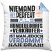 Hundebedarfsverkäufer Geschenk Kissen mit Füllung 40x40 Lustige Geschenkidee für Hundebedarfsverkäufer Geburtstag Niemand Ist Perfekt Aber Als Hundebedarfsverkäufer Ist Man Nah Dran (Grau) Blau Trendation