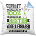 Vogelliebhaber Geschenk Lustiger Spruch für Vogelliebhaber Geschenkidee Bester Vogelliebhaber Der WeltKissen mit Füllung 40x40 (Grau) Blau Trendation
