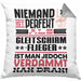 Gleitschirmflieger Geschenk Kissen mit Füllung 40x40 Lustige Geschenkidee für Gleitschirmflieger Geburtstag Niemand Ist Perfekt Aber Als Gleitschirmflieger Ist Man Nah Dran (Grau) Grau Trendation