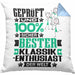 Klassik-Enthusiast Geschenk Lustiger Spruch für Klassik-Enthusiast Geschenkidee Bester Klassik-Enthusiast Der WeltKissen mit Füllung 40x40 (Grau) Blau Trendation