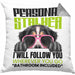 Berner Sennen Besitzerin Kissen mit Füllung 40x40 Geschenk Lustiger Spruch Geschenkidee Personal Stalker (Grau) Grau Trendation