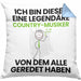 Country-Musiker Geschenk Kissen mit Füllung 40x40 Lustige Geschenkidee Geburtstag für Country-Musiker Ich Bin Dieser Legendäre Country-Musiker Von Dem Alle Geredet Haben (Grau) Blau Trendation