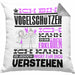 Vogelschützer Geschenk Kaffee-Kissen mit Füllung 40x40 Geschenkidee für Vogelschützer Ich Bin Vogelschützer Ich Kann Es Dir Erklären Jedoch Nicht Für Dich Verstehen Spruch Lustig (Grau) Grau Trendation
