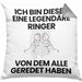 Ringer Geschenk Kissen mit Füllung 40x40 Lustige Geschenkidee Geburtstag für Ringer Ich Bin Dieser Legendäre Ringer Von Dem Alle Geredet Haben (Grau) Grau Trendation