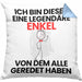 Enkel Geschenk Kissen mit Füllung 40x40 Lustige Geschenkidee Geburtstag für Enkel Ich Bin Dieser Legendäre Enkel Von Dem Alle Geredet Haben (Grau) Blau Trendation
