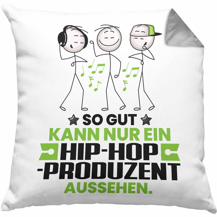 Hip-Hop-Produzent Geschenk Kissen mit Füllung 40x40 So Gut Kann Nur Ein Hip-Hop-Produzent Aussehen Geschenkidee (Grau) Grau Trendation