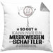 Musikwissenschaftler Geschenk Kissen mit Füllung 40x40 So Gut Kann Nur Ein Musikwissenschaftler Aussehen Geschenkidee (Grau) Grau Trendation