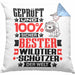 Wildtierschützer Geschenk Lustiger Spruch für Wildtierschützer Geschenkidee Bester Wildtierschützer Der WeltKissen mit Füllung 40x40 (Grau) Blau Trendation