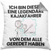 Kajakfahrer Geschenk Kissen mit Füllung 40x40 Lustige Geschenkidee Geburtstag für Kajakfahrer Ich Bin Dieser Legendäre Kajakfahrer Von Dem Alle Geredet Haben (Grau) Grau Trendation