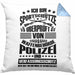 Lustige Schießen-Kissen mit Füllung 40x40 für Sportschützen Geschenk Ich Bin Sportschütze (Grau) Blau Trendation