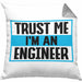 Ingenieur Kissen mit Füllung 40x40 Gadget Geschenk Ingeneur Geschenkidee Lustig (Grau) Grau Trendation
