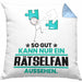 Rätselfan Geschenk Kissen mit Füllung 40x40 So Gut Kann Nur Ein Rätselfan Aussehen Geschenkidee (Grau) Blau Trendation