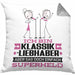 Klassikliebhaber Geschenk Kissen mit Füllung 40x40 Ich Bin Klassikliebhaber Aber Sag Doch Einfach Superheld Lustige Geschenkdiee für Klassikliebhaber (Grau) Grau Trendation