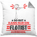 Flötist Geschenk Kissen mit Füllung 40x40 So Gut Kann Nur Ein Flötist Aussehen Geschenkidee (Grau) Grau Trendation