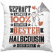 Halbcousin Geschenk Lustiger Spruch für Halbcousin Geschenkidee Bester Halbcousin Der WeltKissen mit Füllung 40x40 (Grau) Grau Trendation
