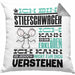 Stiefschwager Geschenk Kaffee-Kissen mit Füllung 40x40 Geschenkidee für Stiefschwager Ich Bin Stiefschwager Ich Kann Es Dir Erklären Jedoch Nicht Für Dich Verstehen Spruch Lustig (Grau) Grau Trendation