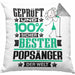 Popsänger Geschenk Lustiger Spruch für Popsänger Geschenkidee Bester Popsänger Der WeltKissen mit Füllung 40x40 (Grau) Grau Trendation