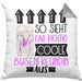 Busenfreundin Geschenk Kissen mit Füllung 40x40 Lustig Geschenkidee für Busenfreundin Geburtstag So Sieht Eine Richtig Coole Busenfreundin Aus Frauen Spruch (Grau) Grau Trendation