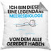 Meeresbiologe Geschenk Kissen mit Füllung 40x40 Lustige Geschenkidee Geburtstag für Meeresbiologe Ich Bin Dieser Legendäre Meeresbiologe Von Dem Alle Geredet Haben (Grau) Grau Trendation