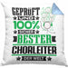 Chorleiter Geschenk Lustiger Spruch für Chorleiter Geschenkidee Bester Chorleiter Der WeltKissen mit Füllung 40x40 (Grau) Blau Trendation