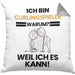 Curlingspieler Geschenk Kissen mit Füllung 40x40 Lustiger Spruch Ich Bin Curlingspieler Warum Weil Ich Es Kann Geschenkidee Bester Curlingspieler Geburtstag (Grau) Grau Trendation