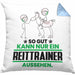Reittrainer Geschenk Kissen mit Füllung 40x40 So Gut Kann Nur Ein Reittrainer Aussehen Geschenkidee (Grau) Blau Trendation