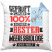 Meeresbiologe Geschenk Lustiger Spruch für Meeresbiologe Geschenkidee Bester Meeresbiologe Der WeltKissen mit Füllung 40x40 (Grau) Blau Trendation
