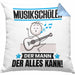 Musikschüler Kissen mit Füllung 40x40 Geschenk für Musikschüler Der Mann Der Alles Kann Geschenkidee zum Geburtstag (Grau) Blau Trendation