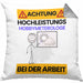 Hobbymeteorologe Kissen mit Füllung 40x40 Geschenk Lustiger Spruch Geschenkidee für Hobbymeteorologe Achtung Hochleistungs Hobbymeteorologe Bei Der Arbeit (Grau) Grau Trendation