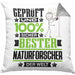 Naturforscher Geschenk Lustiger Spruch für Naturforscher Geschenkidee Bester Naturforscher Der WeltKissen mit Füllung 40x40 (Grau) Grau Trendation