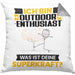 Outdoor-Enthusiast Kissen mit Füllung 40x40 Geschenk für Outdoor-Enthusiast Geburtstag Lustiger Spruch Was Ist Deine Superkraft (Grau) Grau Trendation