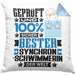 Synchronschwimmerin Geschenk Lustiger Spruch für Synchronschwimmerin Geschenkidee Bester Synchronschwimmerin Der WeltKissen mit Füllung 40x40 (Grau) Blau Trendation