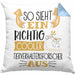 Tierverhaltensforscher Kissen mit Füllung 40x40 So Sieht Ein Richtig Cooler Tierverhaltensforscher Aus Geschenk Lustiger Spruch Geschenkidee (Grau) Blau Trendation