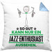 Jazz-Enthusiast Geschenk Kissen mit Füllung 40x40 So Gut Kann Nur Ein Jazz-Enthusiast Aussehen Geschenkidee (Grau) Blau Trendation