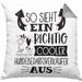 Hundebedarfsverkäufer Kissen mit Füllung 40x40 So Sieht Ein Richtig Cooler Hundebedarfsverkäufer Aus Geschenk Lustiger Spruch Geschenkidee (Grau) Grau Trendation