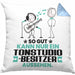 Tonstudio-Besitzer Geschenk Kissen mit Füllung 40x40 So Gut Kann Nur Ein Tonstudio-Besitzer Aussehen Geschenkidee (Grau) Blau Trendation