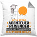Abenteurreisender Geschenk Kissen mit Füllung 40x40 Ich Bin Abenteurreisender Aber Sag Doch Einfach Superheld Lustige Geschenkdiee für Abenteurreisender (Grau) Grau Trendation