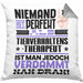 Tierverhaltenstherapeut Geschenk Kissen mit Füllung 40x40 Lustige Geschenkidee für Tierverhaltenstherapeut Geburtstag Niemand Ist Perfekt Aber Als Tierverhaltenstherapeut Ist Man Nah Dran (Grau) Grau Trendation