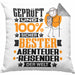 Abenteurreisender Geschenk Lustiger Spruch für Abenteurreisender Geschenkidee Bester Abenteurreisender Der WeltKissen mit Füllung 40x40 (Grau) Grau Trendation