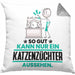 Katzenzüchter Geschenk Kissen mit Füllung 40x40 So Gut Kann Nur Ein Katzenzüchter Aussehen Geschenkidee (Grau) Grau Trendation