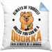 Lustige Kissen mit Füllung 40x40 Quokka-Motiv Geschenk für Quokka Liebhaber (Grau) Blau Trendation