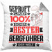 Bergführer Geschenk Lustiger Spruch für Bergführer Geschenkidee Bester Bergführer Der WeltKissen mit Füllung 40x40 (Grau) Grau Trendation