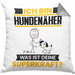 Hundenäher Kissen mit Füllung 40x40 Geschenk für Hundenäher Geburtstag Lustiger Spruch Was Ist Deine Superkraft (Grau) Grau Trendation
