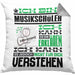 Musikschüler Geschenk Kissen mit Füllung 40x40 Geschenkidee für Musikschüler Geburtstag Lustig Ich Bin Musikschüler Ich Kann Es Dir Erklären Aber Nicht Für Dich Verstehen (Grau) Grau Trendation